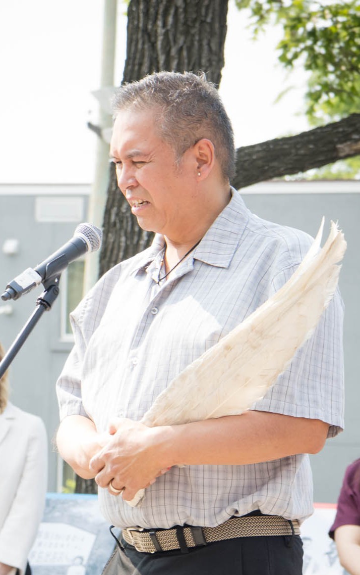  Elder Derek Maytawashing led the Pipe Ceremony