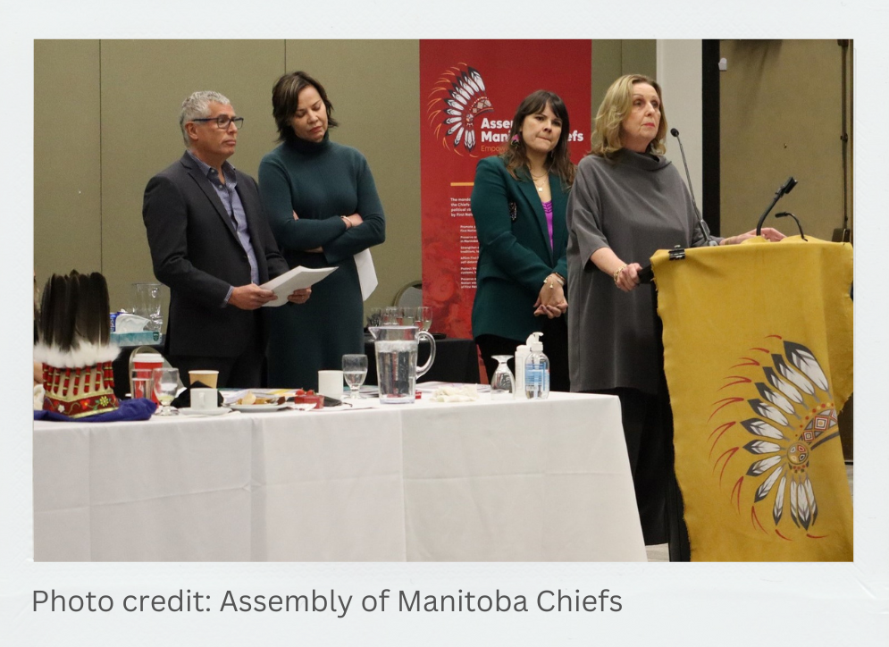 Apology delivered to the Assembly of Manitoba Chiefs